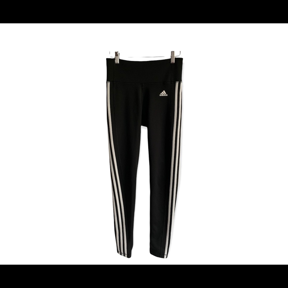 Adidas 3 Stripe Climalite Tights Sz S - Picture 2 of 7
